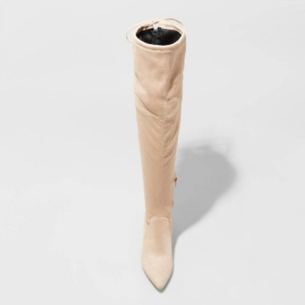 A New Day Women's Greta Tall Dress Boots - Beige size 6 - Picture 2 of 8